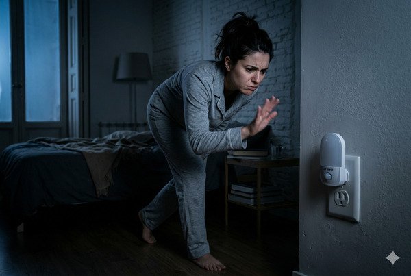 Motion sensor night light failing to trigger, with troubleshooting tips